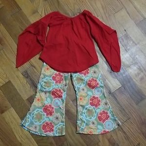 Floral bell bottoms outfit